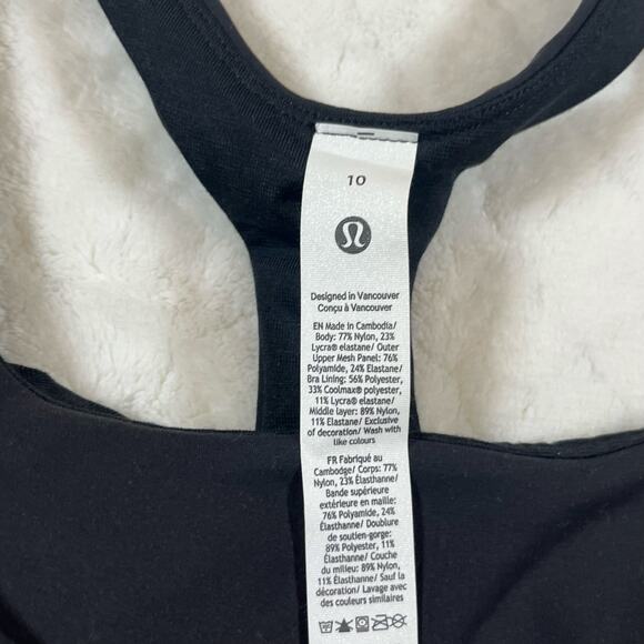 NWT Wunder Train Mesh Racerback - size 10 Black - Picture 5 of 6